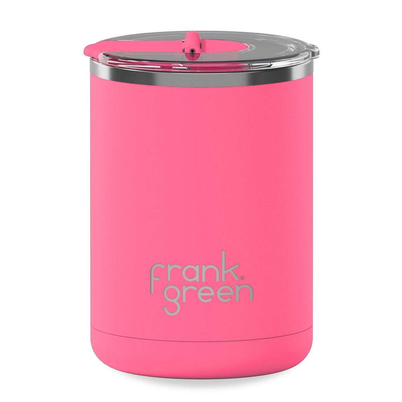 frank green 12oz Ceramic Cup with Hinged Lid Bubblegum Blast image number 0